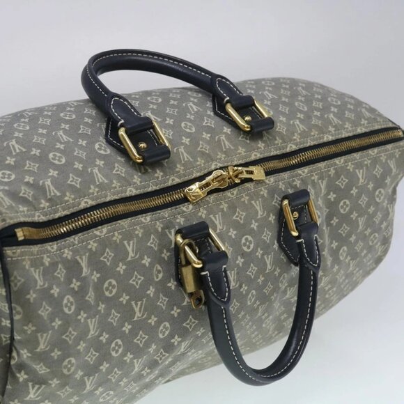 LOUIS VUITTON Monogram Idylle Speedy Voyage Boston Bag Navy M56706 LV Auth 29508 - Picture 8 of 15